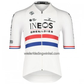 Wielershirt 2022 INEOS Grenadiers Version Britse Kampioenschap Wit